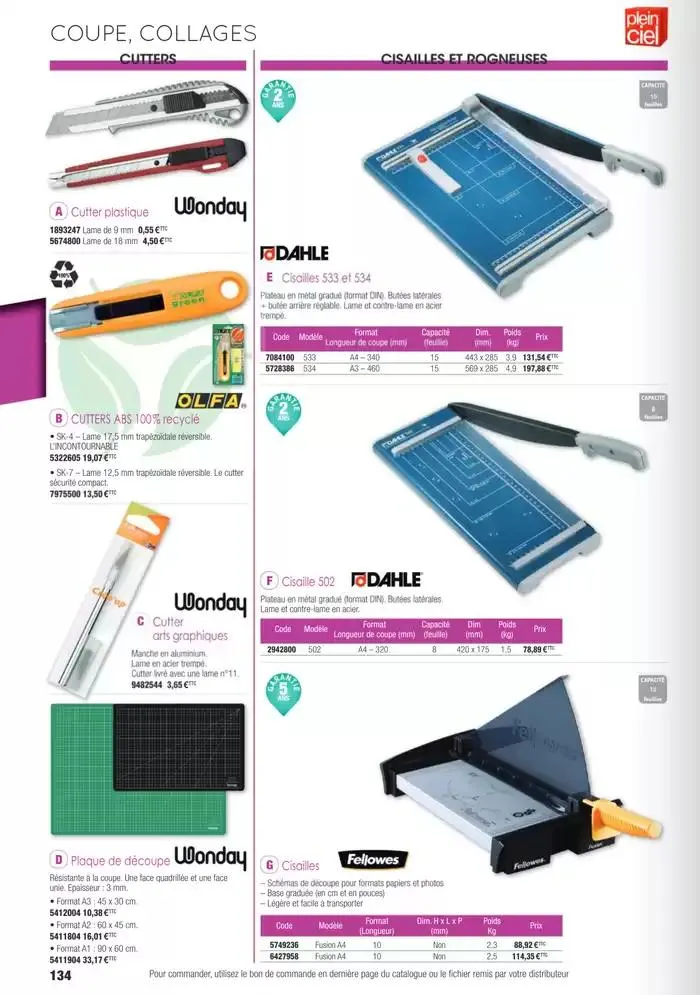 Écoles et loisirs 2025 du 1 janvier au 31 décembre 2025 - Catalogue page 134