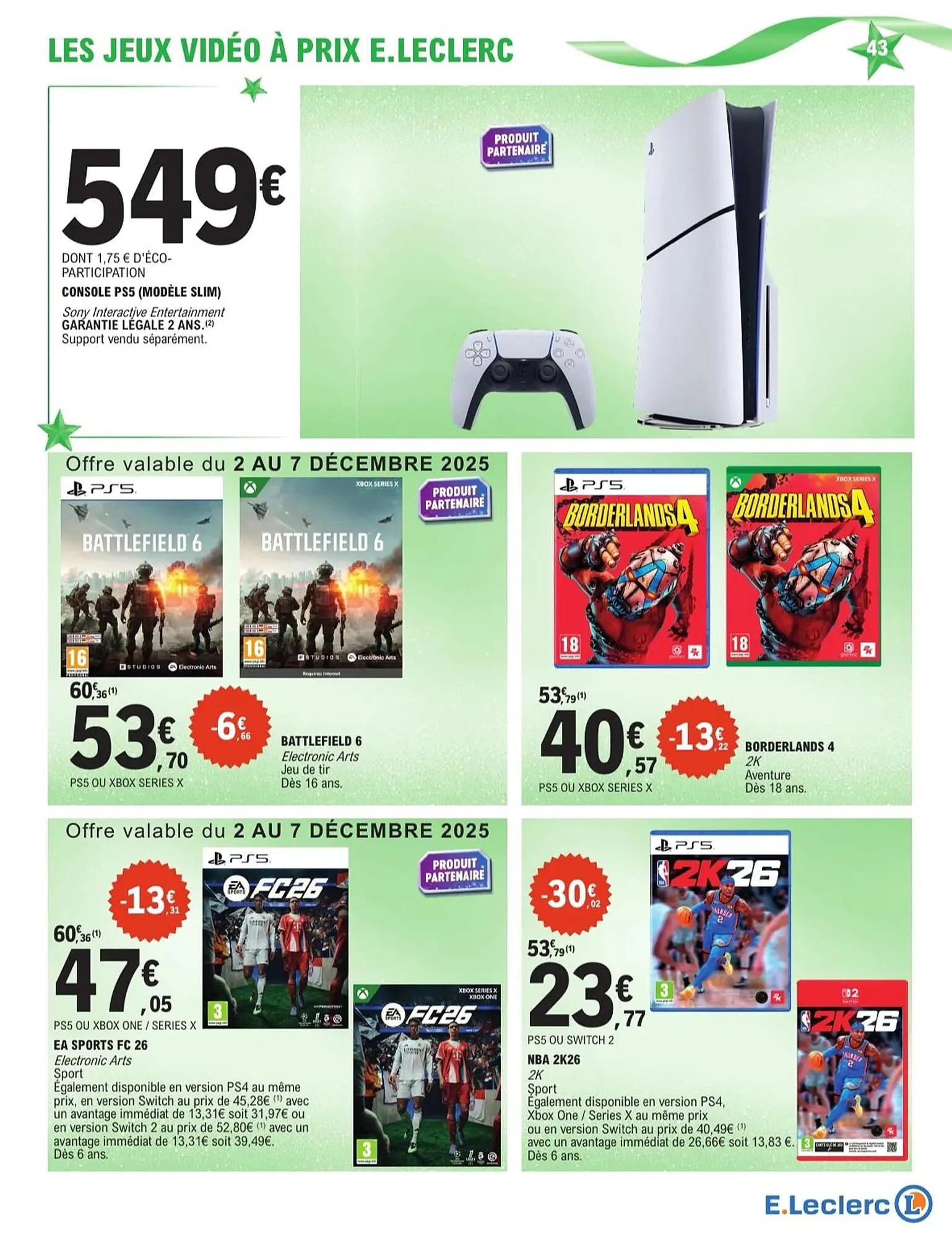 Catalogue E.Leclerc du 2 décembre au 20 décembre 2025 - Catalogue page 43