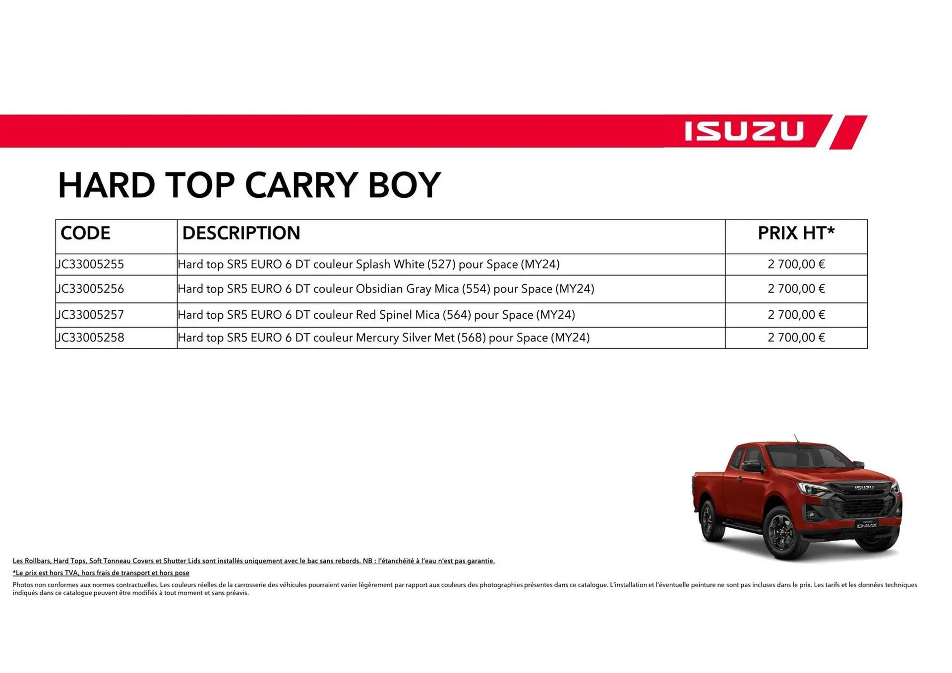 Catalogue Isuzu du 15 octobre au 15 octobre 2025 - Catalogue page 18