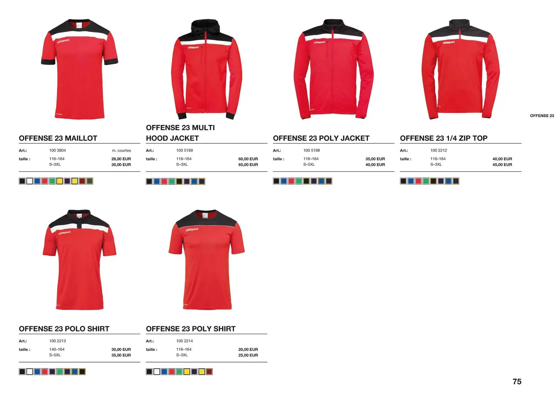 Catalogue Uhlsport du 1 mars au 31 décembre 2023 - Catalogue page 75