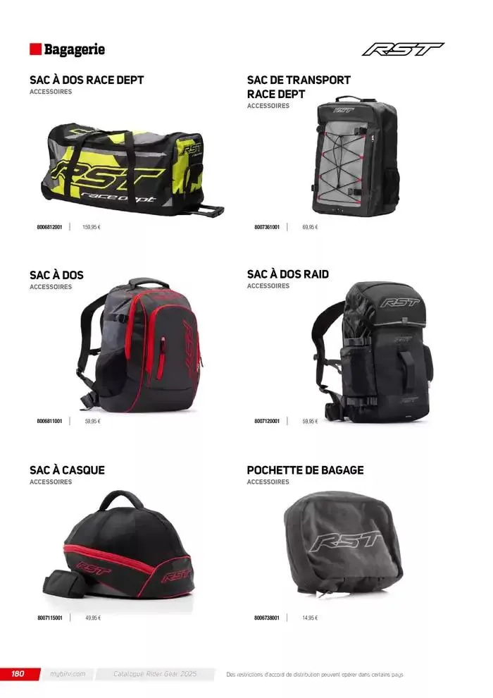RST 2025 du 20 mars au 31 décembre 2025 - Catalogue page 180