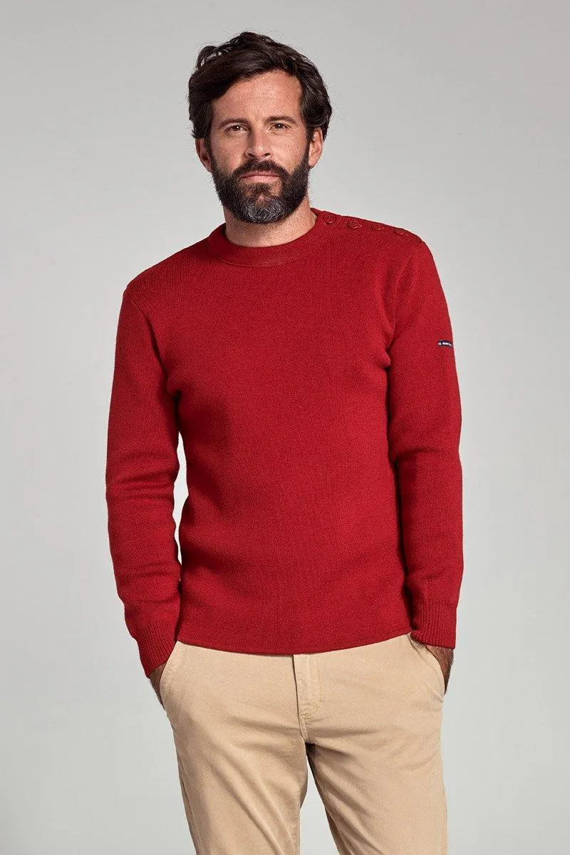 Pull marin uni "Fouesnant" - laine