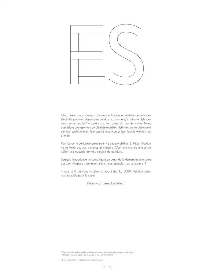 Lexus ES du 27 mars au 27 mars 2026 - Catalogue page 2