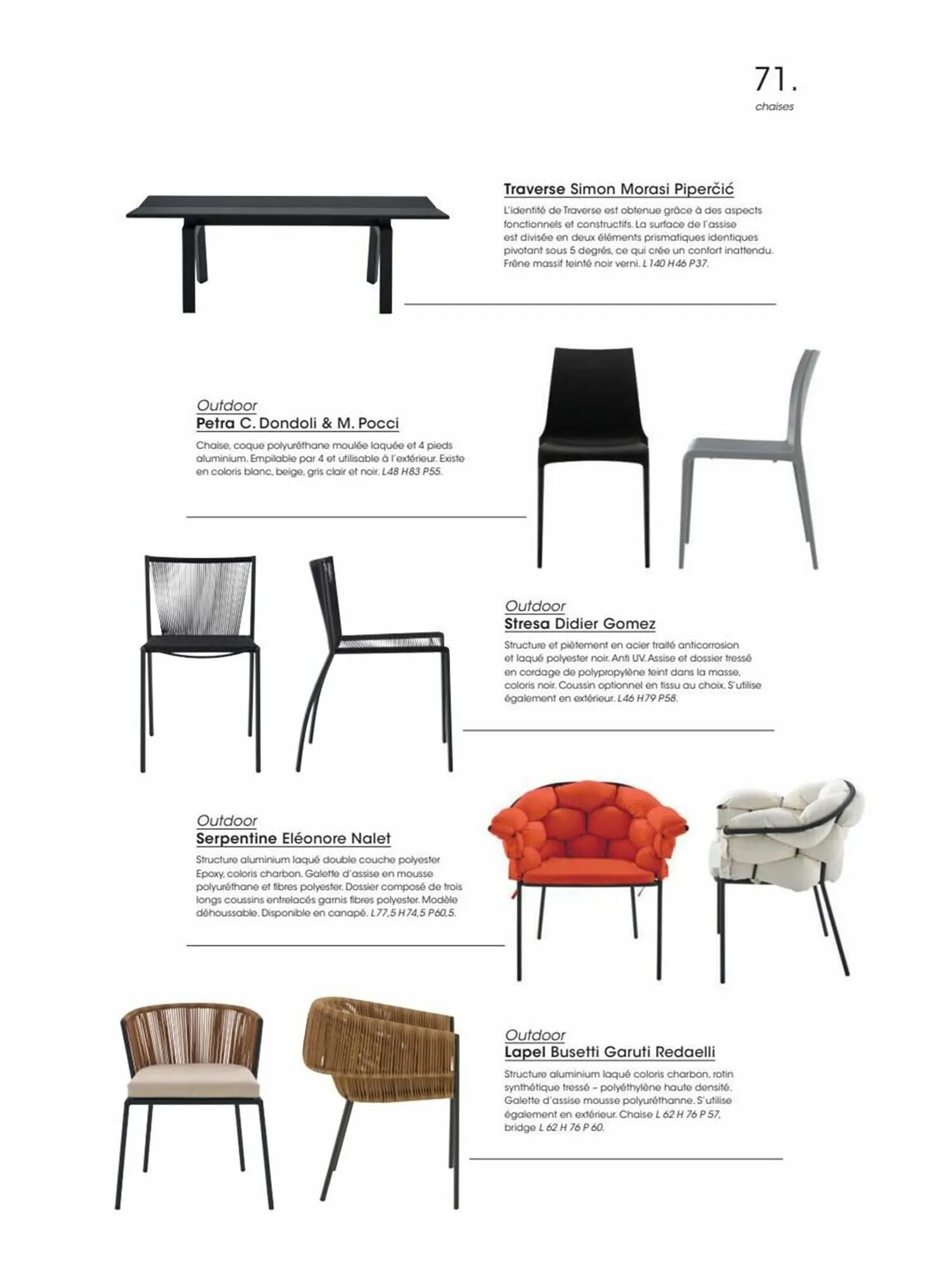 Catalogue Cinna du 5 janvier au 31 décembre 2023 - Catalogue page 71