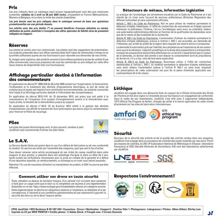 PRINTEMPS 2025 du 2 avril au 28 juin 2025 - Catalogue page 227