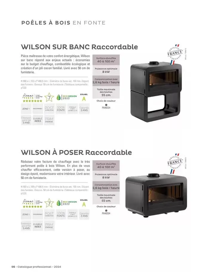 Le chauffage du futur a déjà 100 ans du 15 janvier au 31 mai 2025 - Catalogue page 56