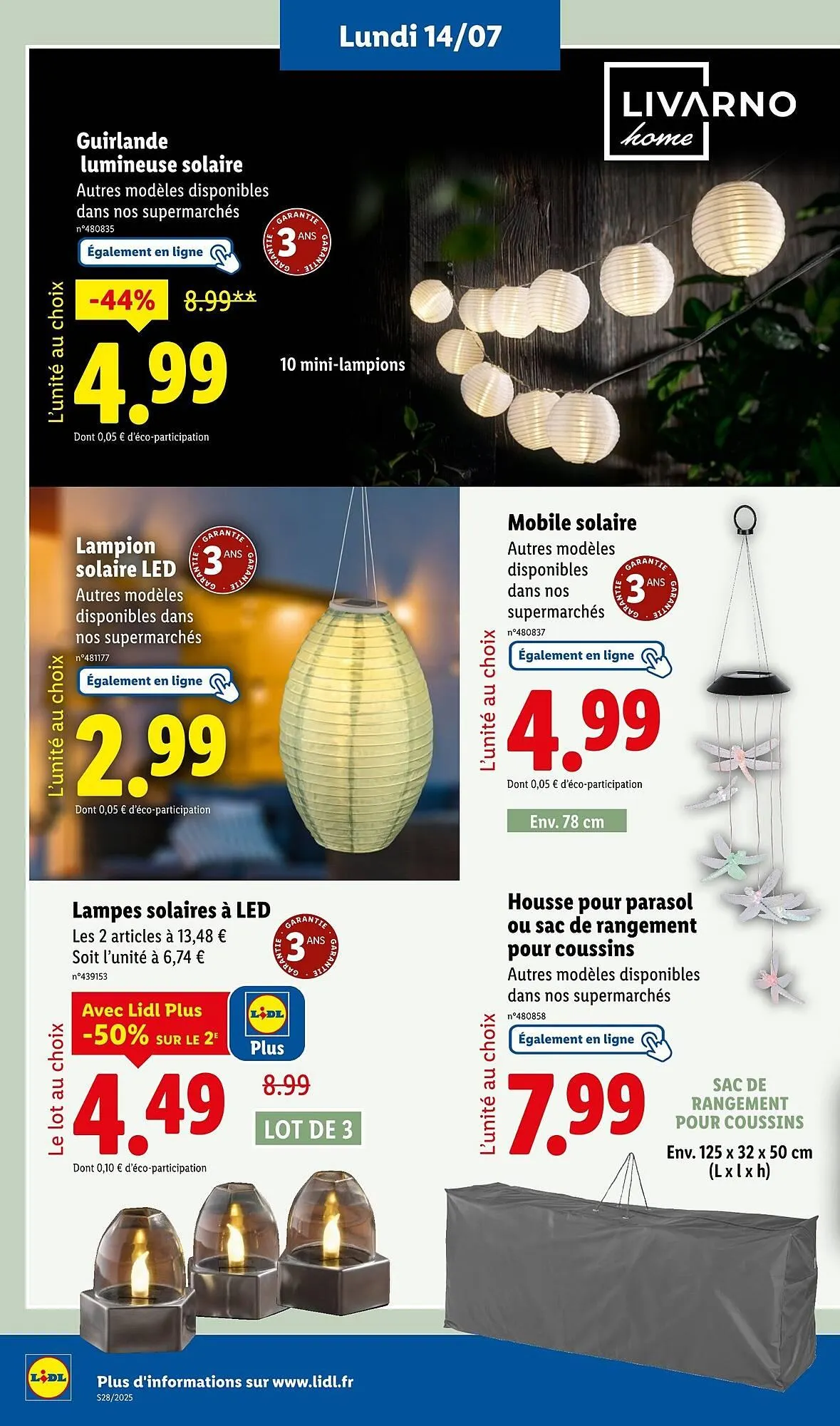 Catalogue Lidl du 10 juillet au 14 juillet 2025 - Catalogue page 34