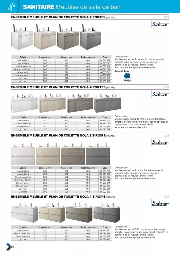 Catalogue génie climatique & sanitaire | Édition 2024-2025 du 2 octobre au 31 décembre 2025 - Catalogue page 28