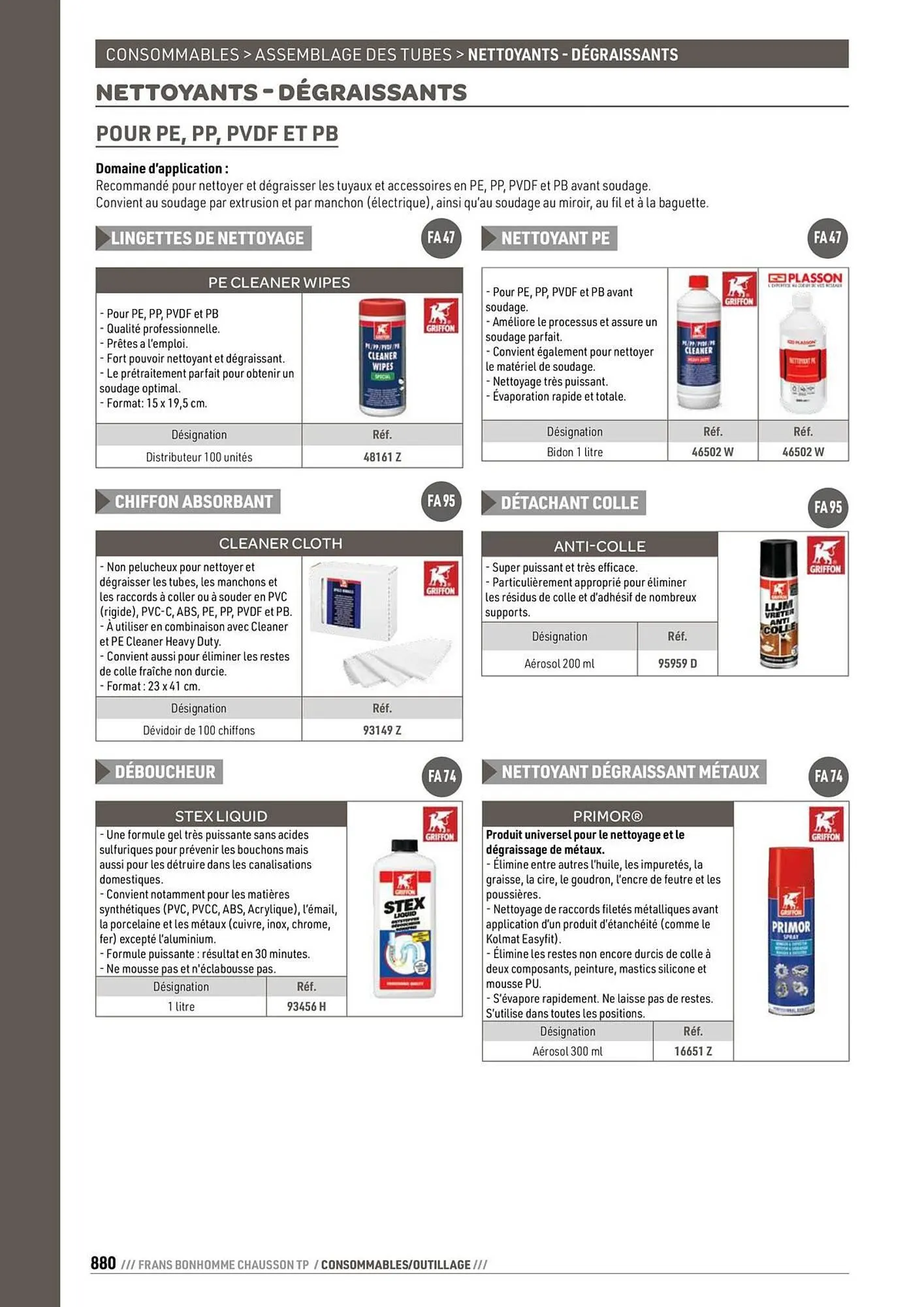 Catalogue Chausson Matériaux du 24 septembre au 31 décembre 2025 - Catalogue page 880