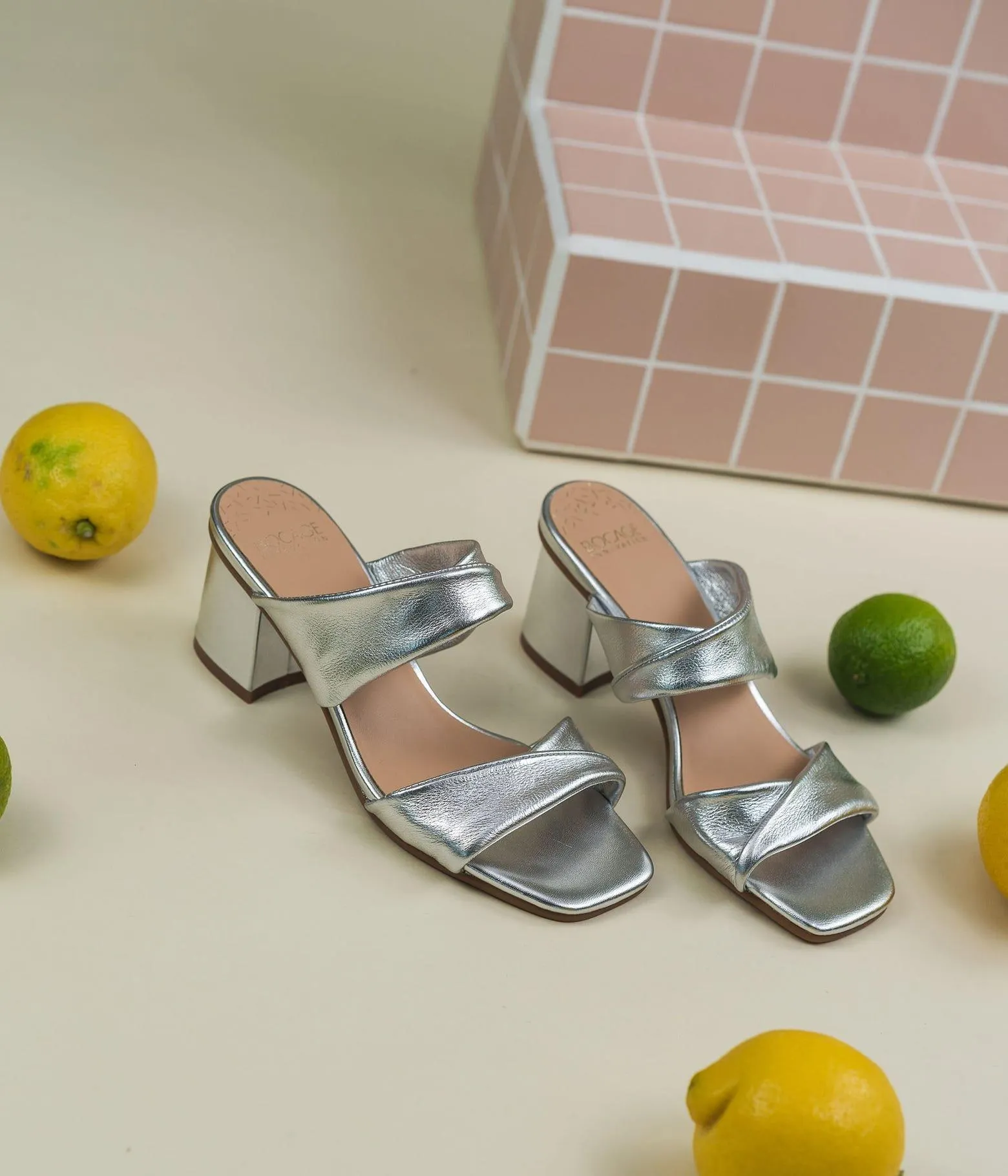 MULE VIOLETTE ARGENT