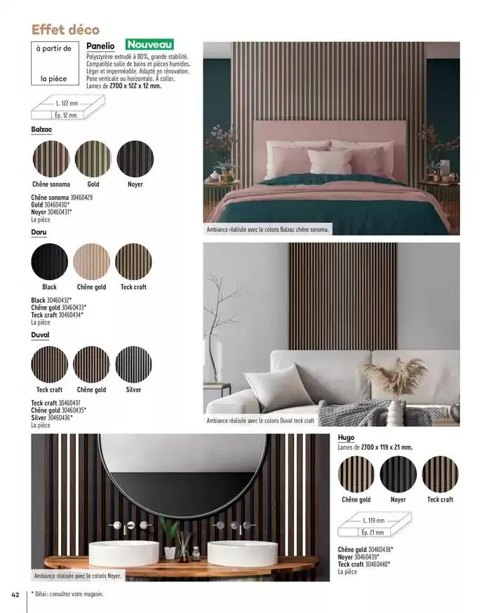 Aménagents Intérieurs 2025 du 1 janvier au 31 décembre 2025 - Catalogue page 42