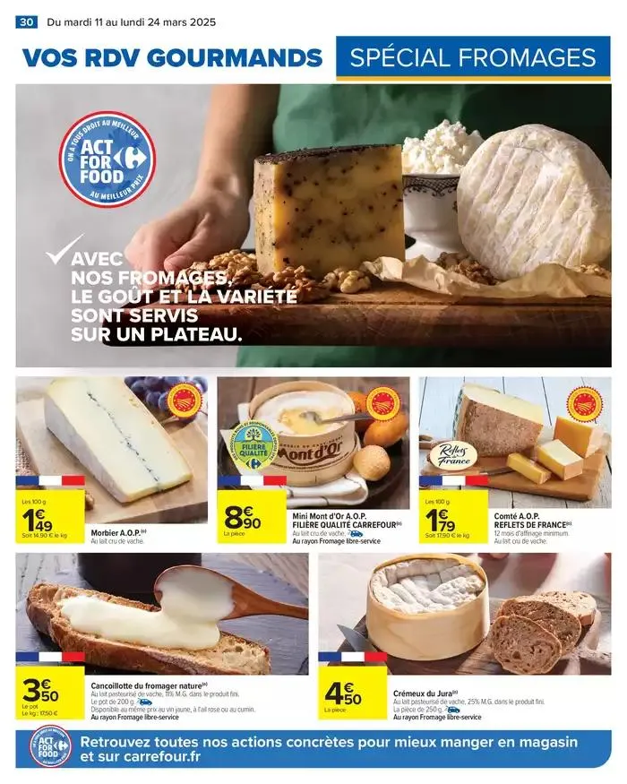 LES JOURS MEILLEURS AVEC LES PRODUITS CARREFOUR du 11 mars au 24 mars 2025 - Catalogue page 32