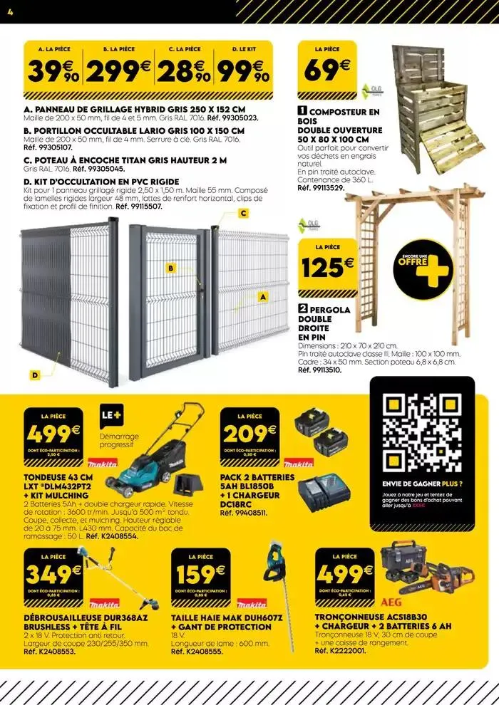 TOUT POUR LES BEAUX JOURS AJIMATERIAUX Mars 2025 du 3 mars au 31 mars 2025 - Catalogue page 4