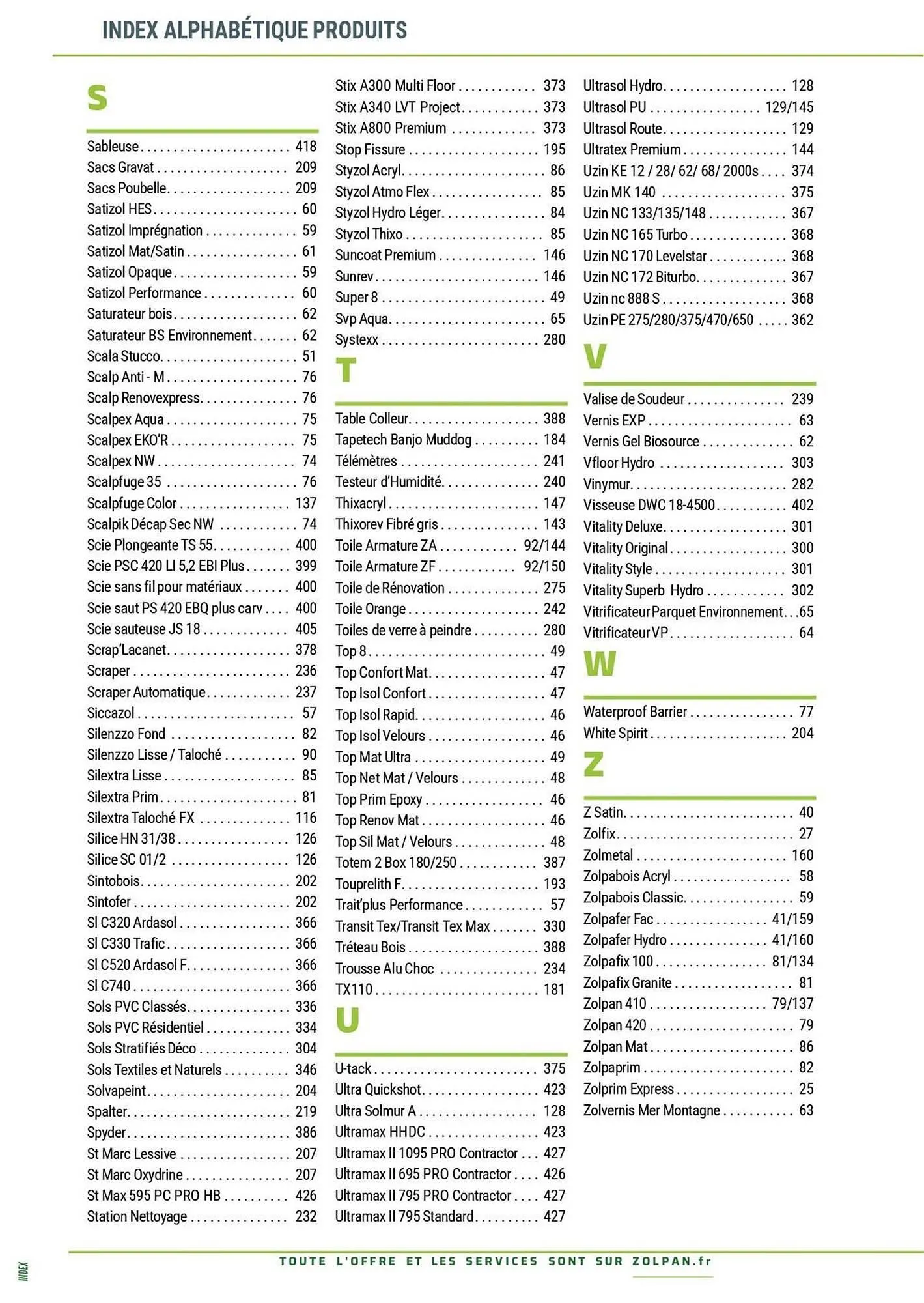 Catalogue Zolpan du 13 janvier au 31 décembre 2025 - Catalogue page 426