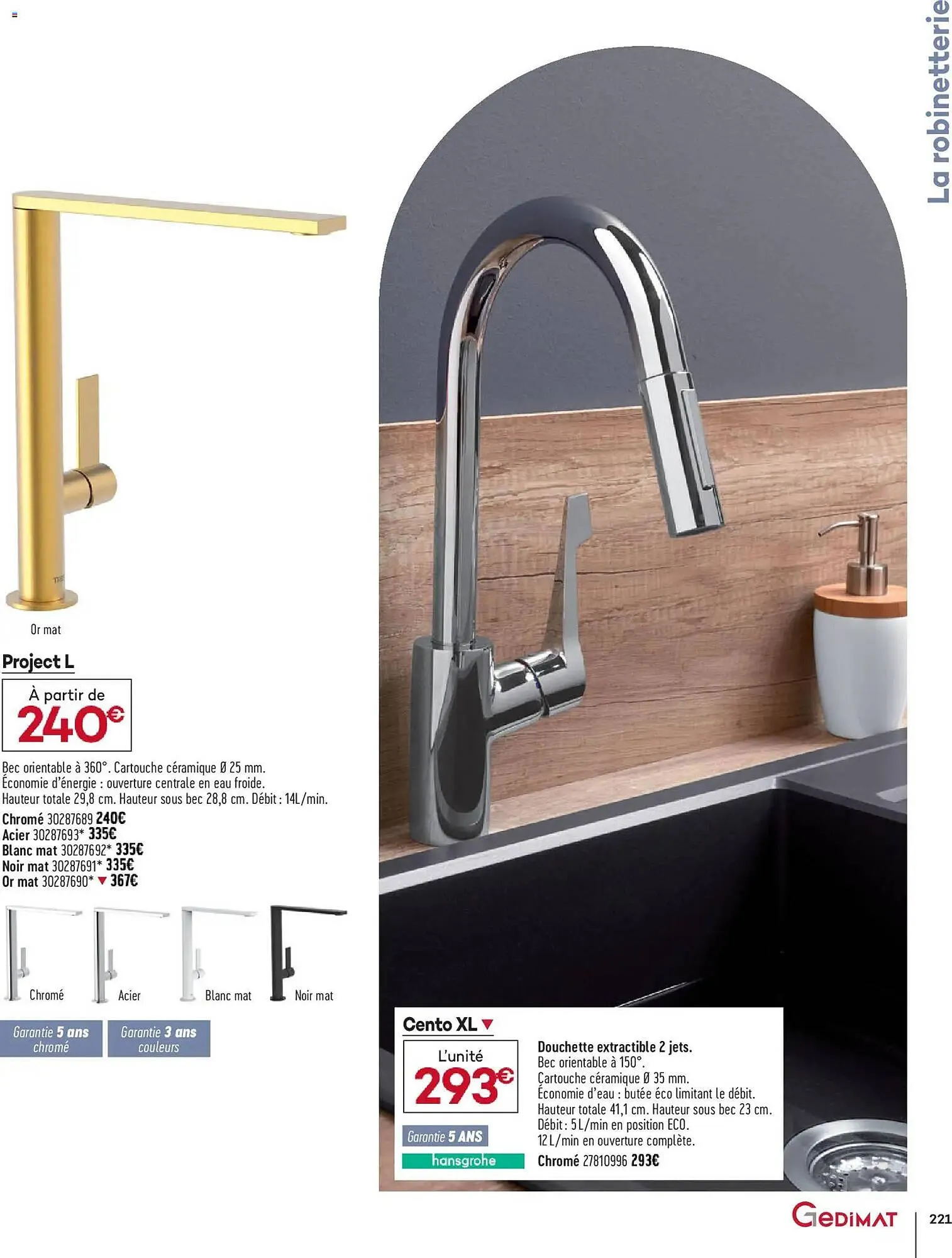 Catalogue Gedimat du 1 avril au 30 avril 2026 - Catalogue page 221