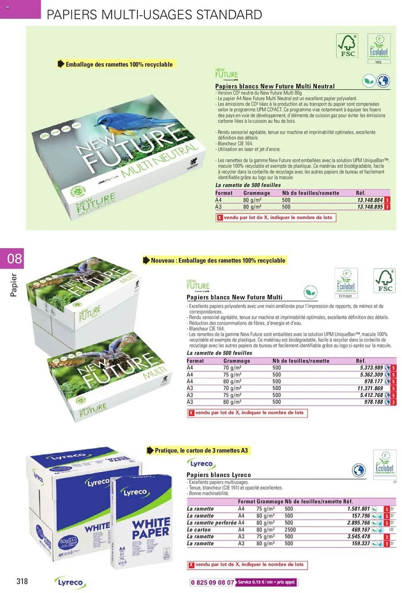 Catalogue Lyreco du 15 mai au 31 décembre 2023 - Catalogue page 318