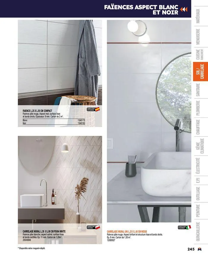 Guide produits 2024 du 15 mars au 31 décembre 2024 - Catalogue page 245