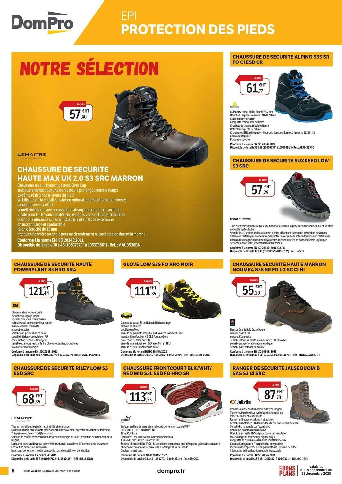 Catalogue DomPro du 16 septembre au 31 décembre 2025 - Catalogue page 6