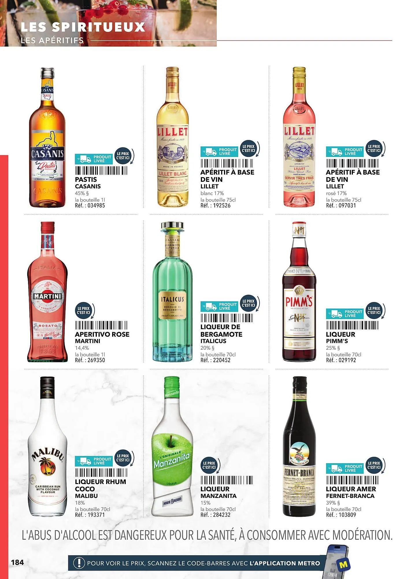 Catalogue METRO du 2 mars au 31 décembre 2025 - Catalogue page 184
