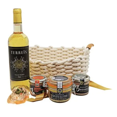 Panier gourmand "Nid gourmand" - Collection Printemps-Pâques