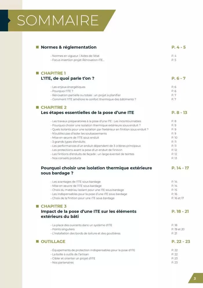 Guide Isolation Thermique par l'Extérieur du 18 février au 31 décembre 2025 - Catalogue page 3