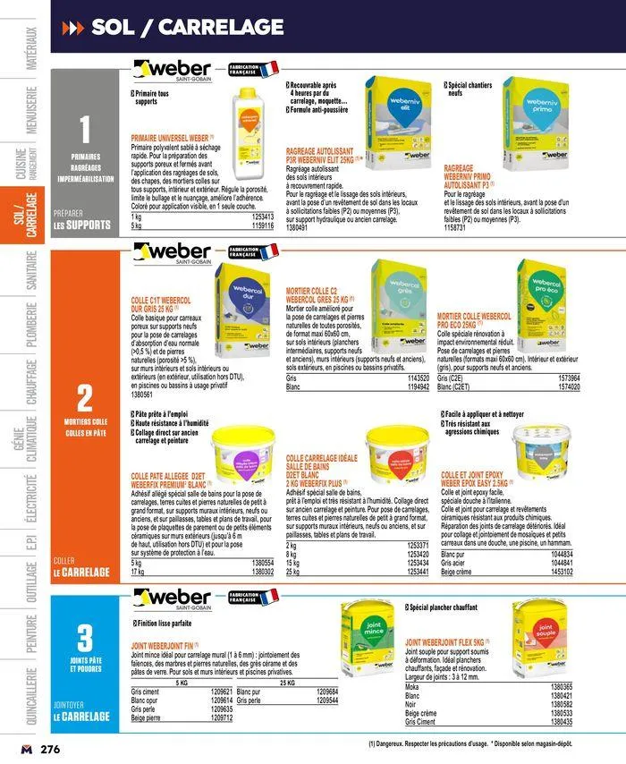 Guide produits 2024 du 15 mars au 31 décembre 2024 - Catalogue page 276