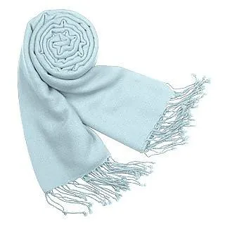 Châle Pashmina uni à franges
