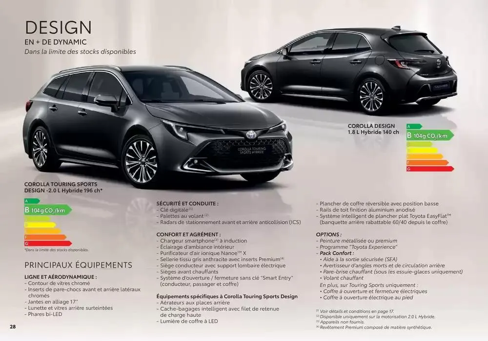 Toyota Corolla  du 2 décembre au 30 novembre 2025 - Catalogue page 28