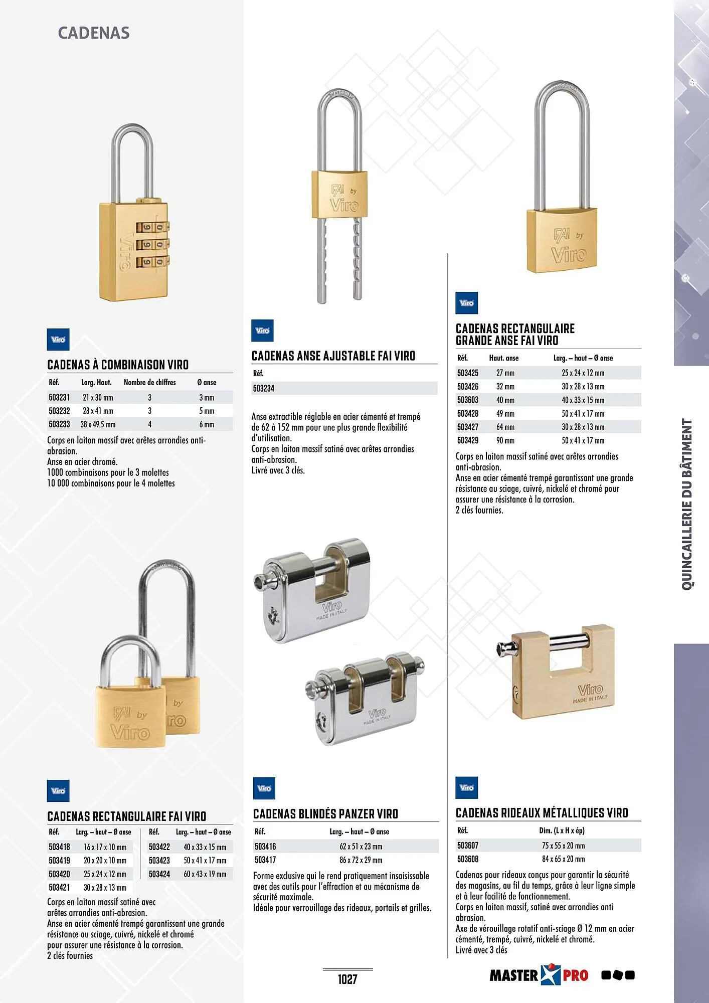Catalogue Master Pro du 28 janvier au 30 décembre 2028 - Catalogue page 1031
