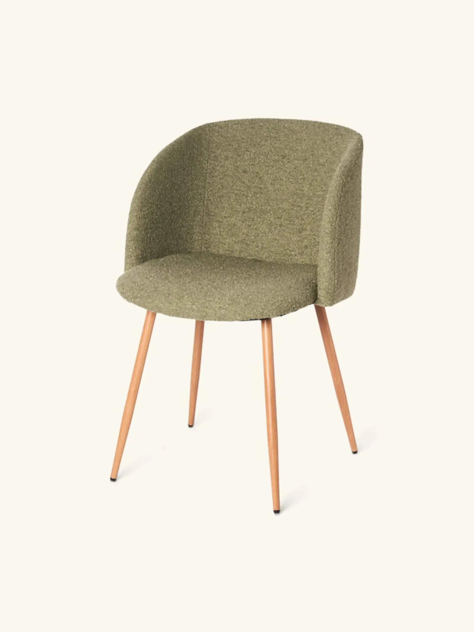 Fauteuil en tissu bouclé