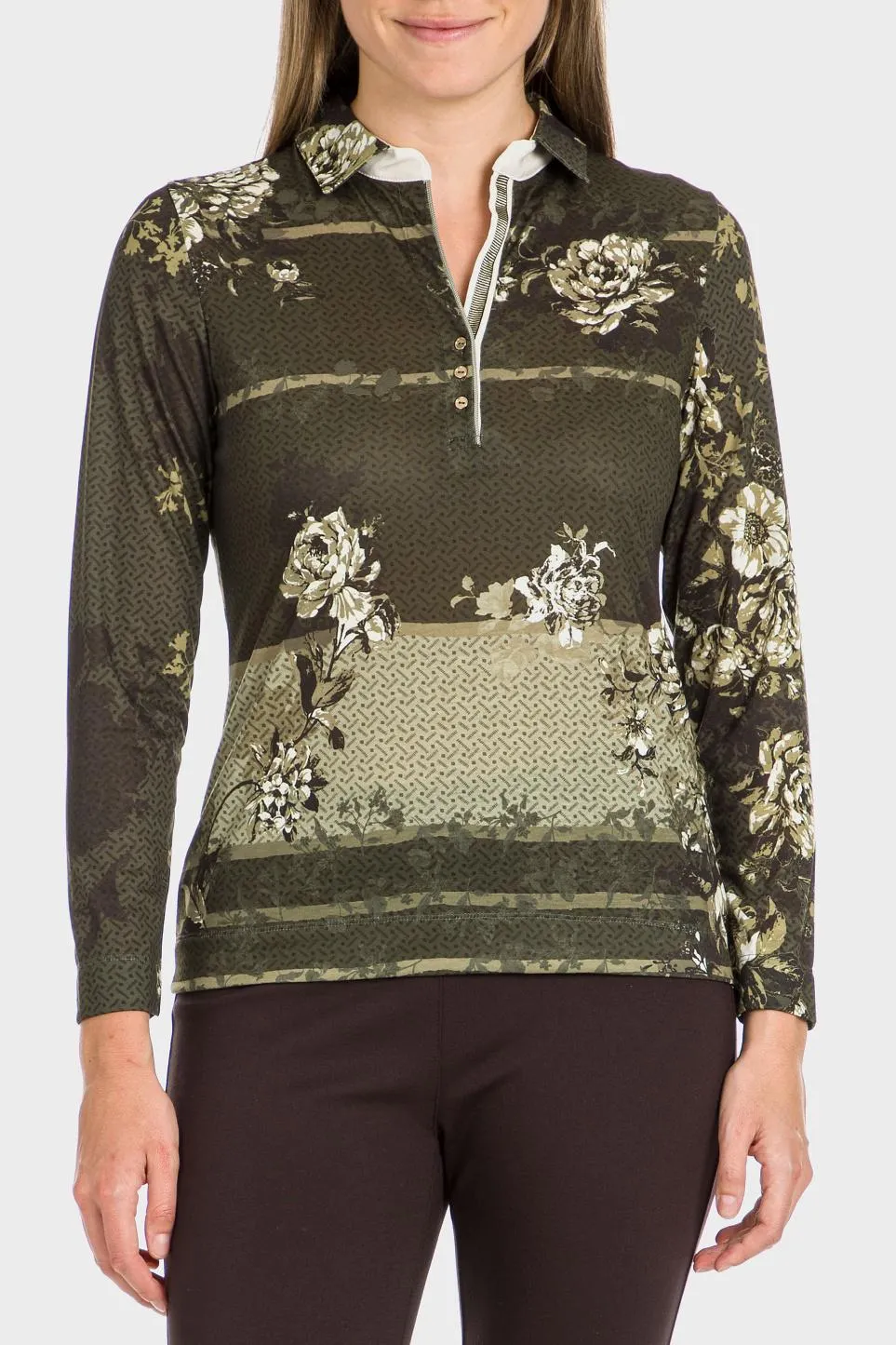 Polo imprimé floral