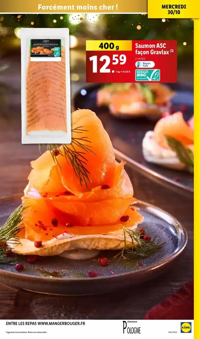 Bénéficiez de promotions sur une sélection de produits, incluant viande, fruit et fromage du 30 octobre au 5 novembre 2024 - Catalogue page 21