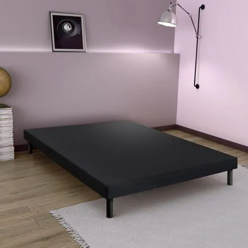 Sommier tapissier 140x190 cm NERION 2 noir