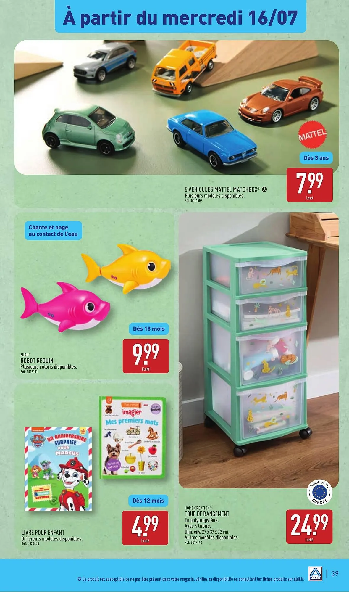 Catalogue ALDI du 16 juillet au 21 juillet 2025 - Catalogue page 40