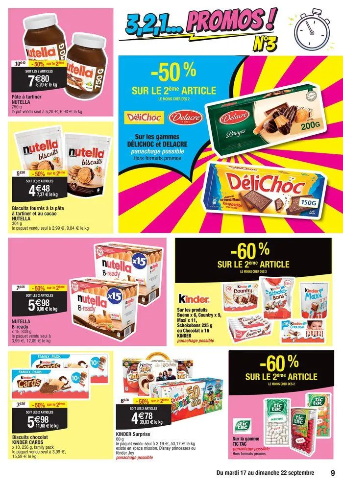 3,2,1… Promos ! du 17 septembre au 22 septembre 2024 - Catalogue page 9