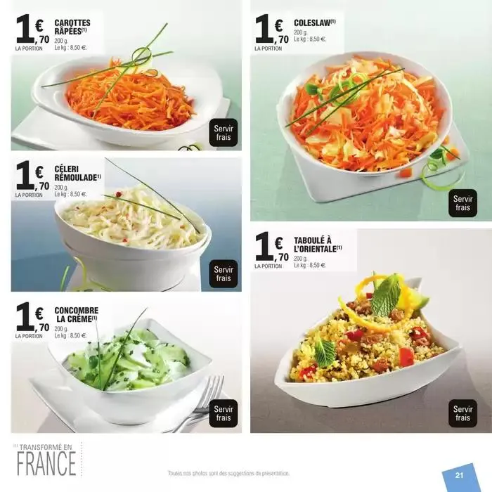 CARTE TRAITEUR PERMANENTE - MIXTE du 27 mars au 24 novembre 2025 - Catalogue page 21