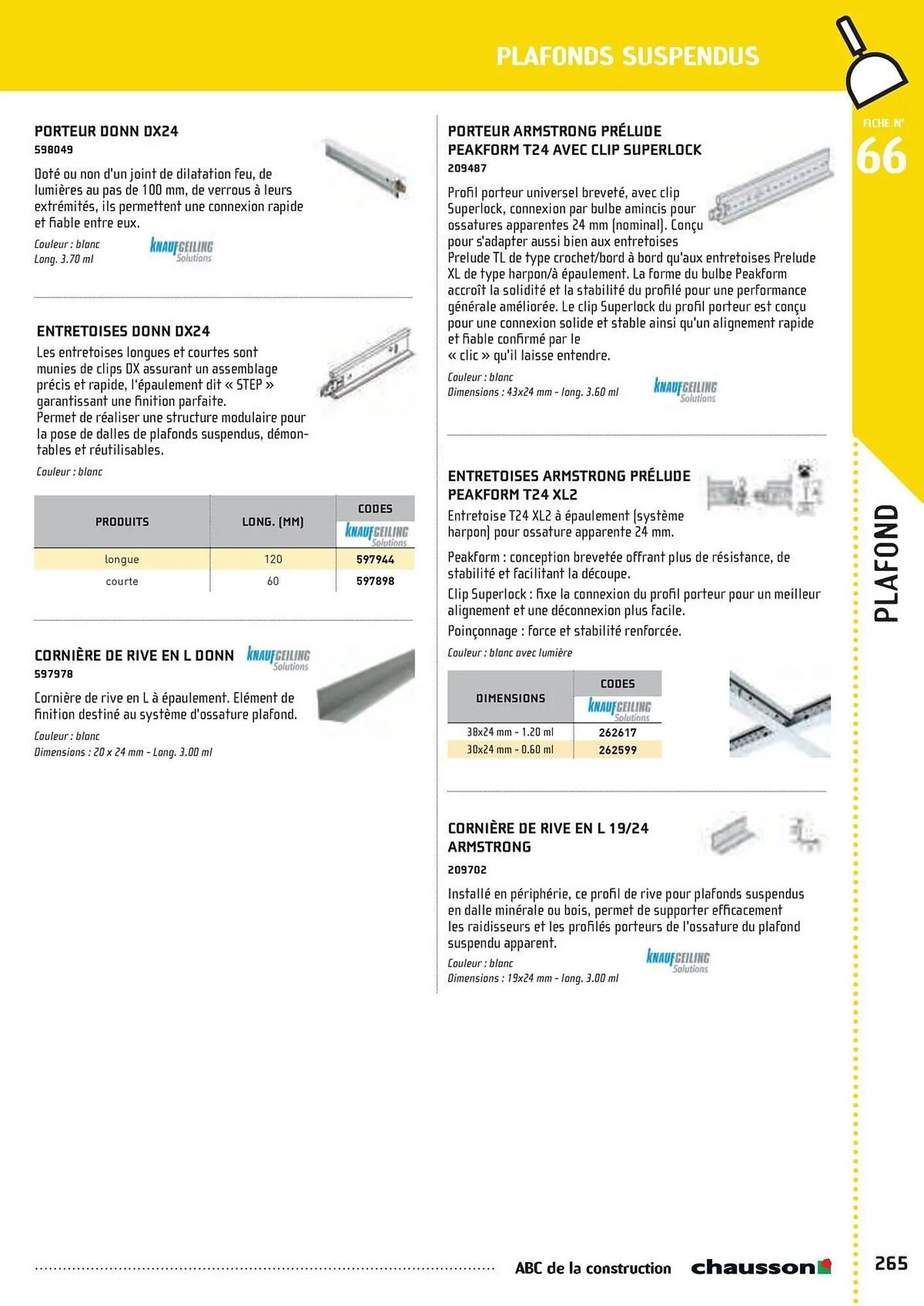 Catalogue Chausson Matériaux du 2 mai au 31 décembre 2025 - Catalogue page 267