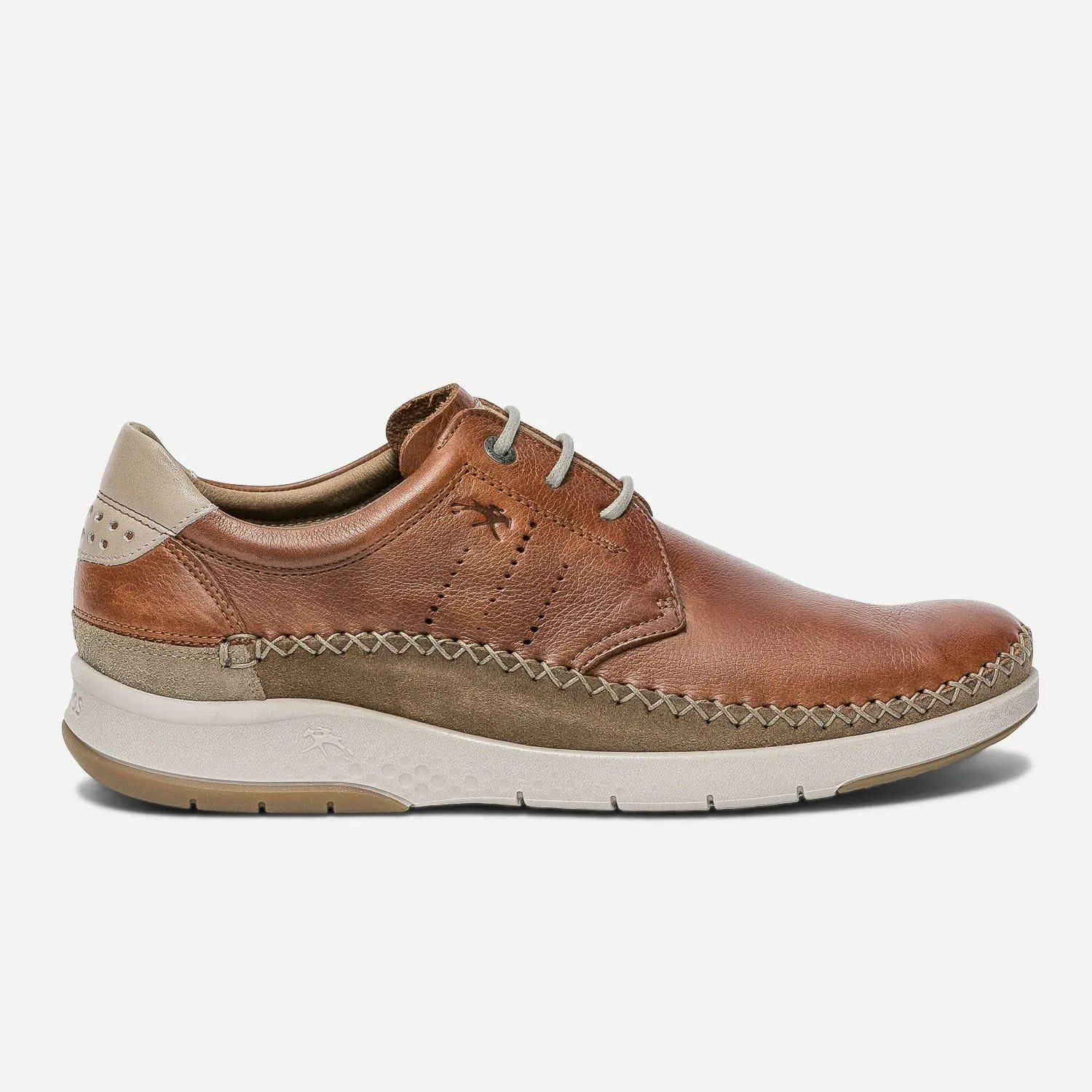 Tennis FLUCHOS camel en cuir