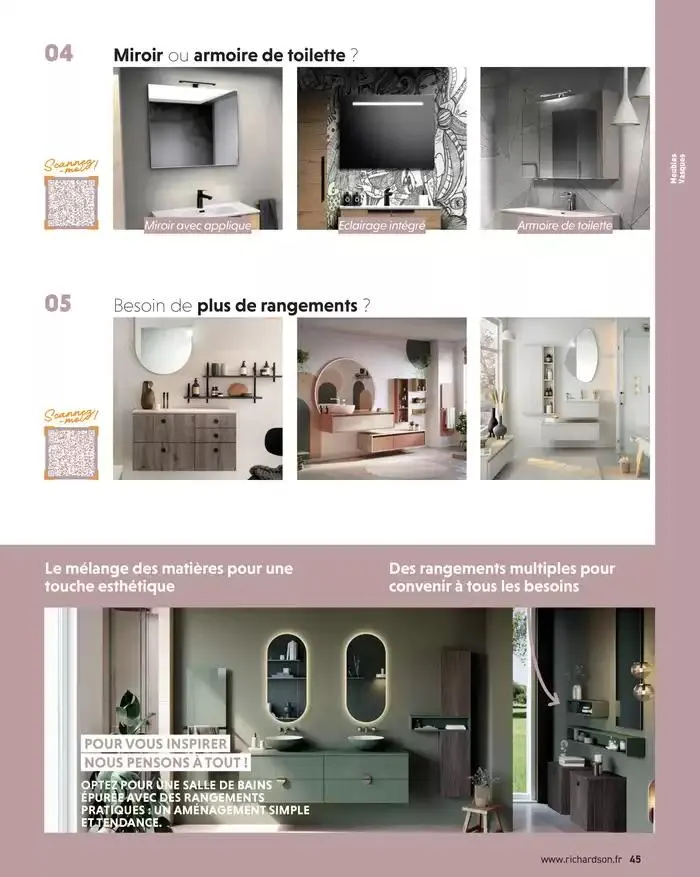 SALLE DE DE BAINS ET CARRELAGE 2025 du 11 avril au 31 décembre 2025 - Catalogue page 47