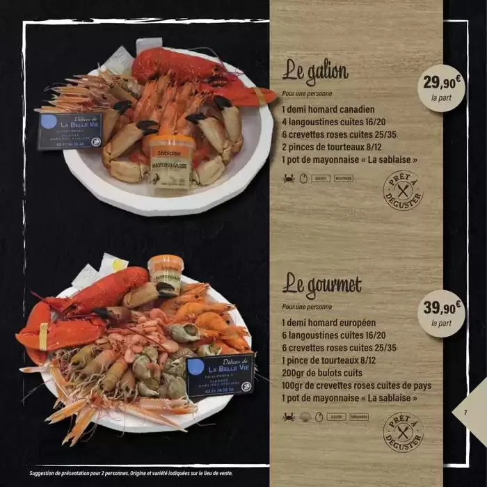 CARTE TRAITEUR PERMANENTE du 1 avril au 31 mars 2026 - Catalogue page 7