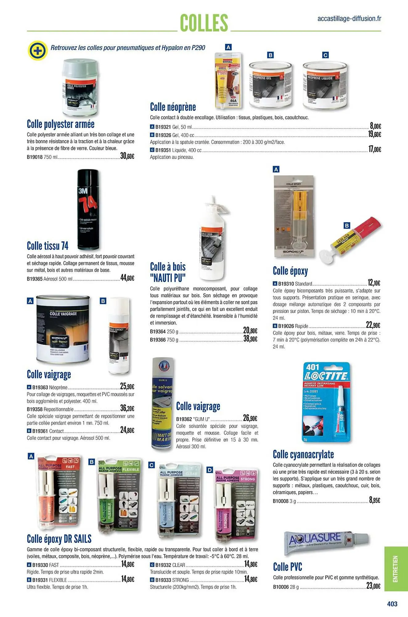 Catalogue Accastillage Diffusion du 1 mars au 31 décembre 2023 - Catalogue page 405