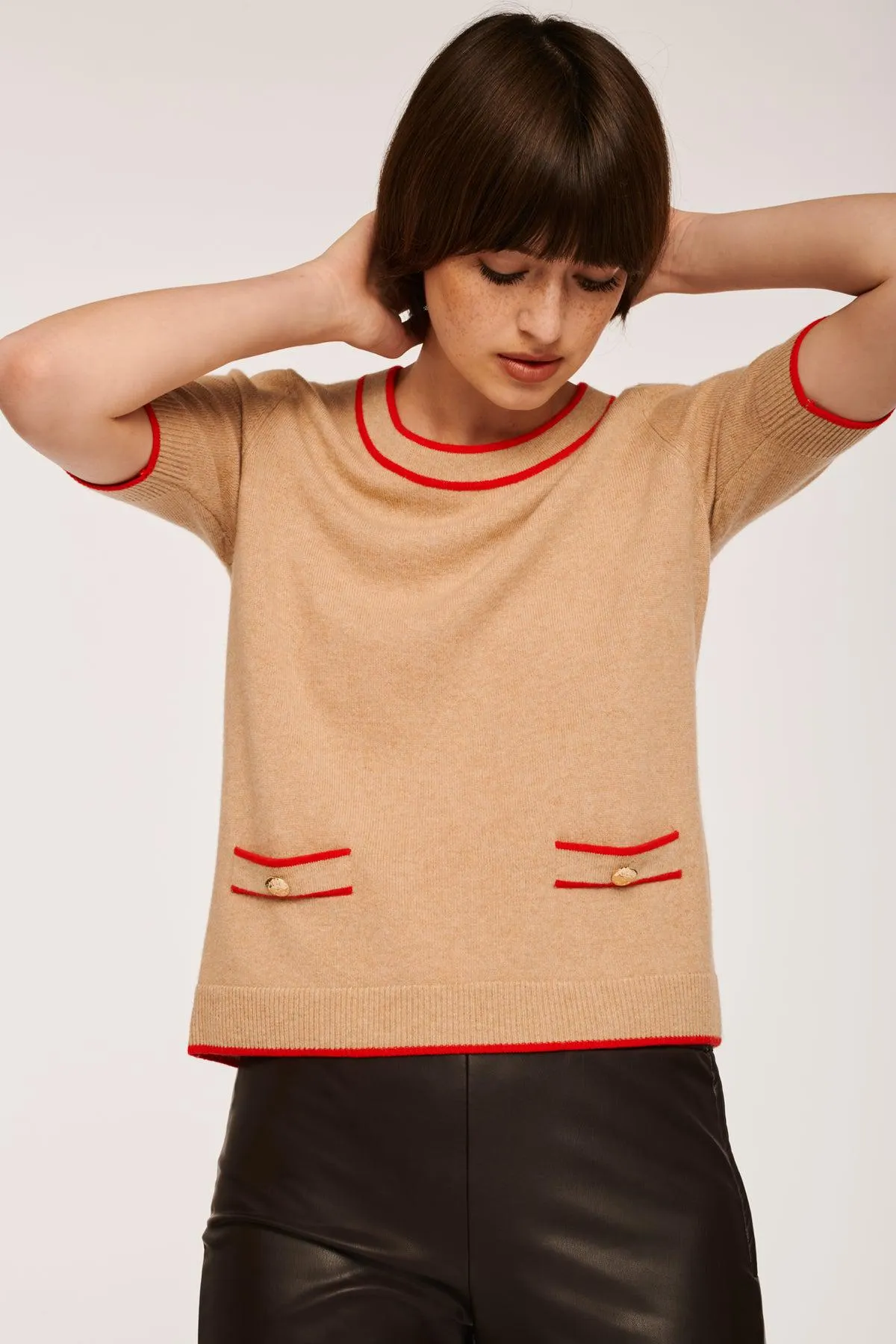 Pull bi-color en cachemire