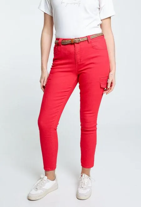 Pantalon cargo avec ceinture