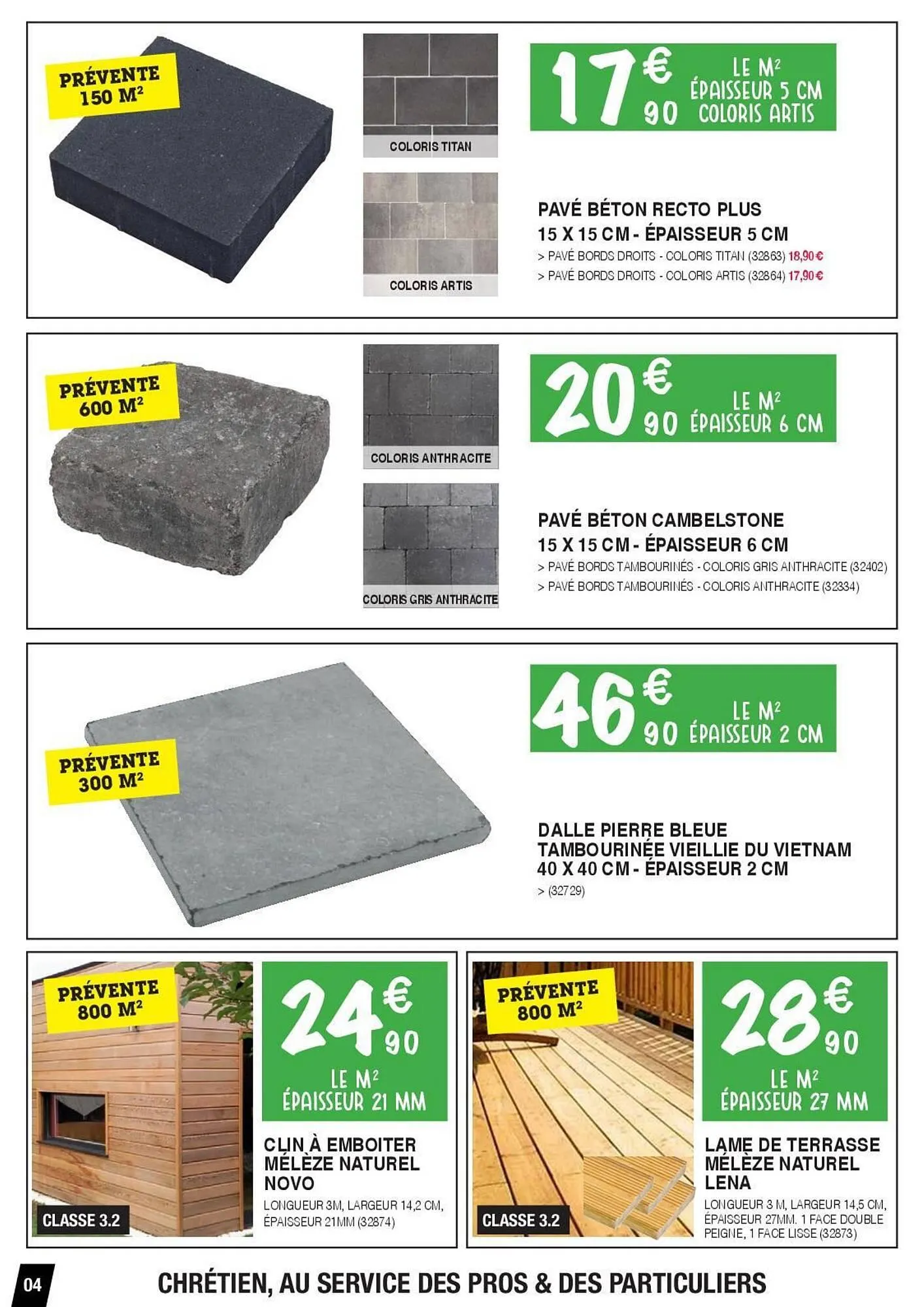 Catalogue Chretien Matériaux du 6 février au 28 février 2026 - Catalogue page 4