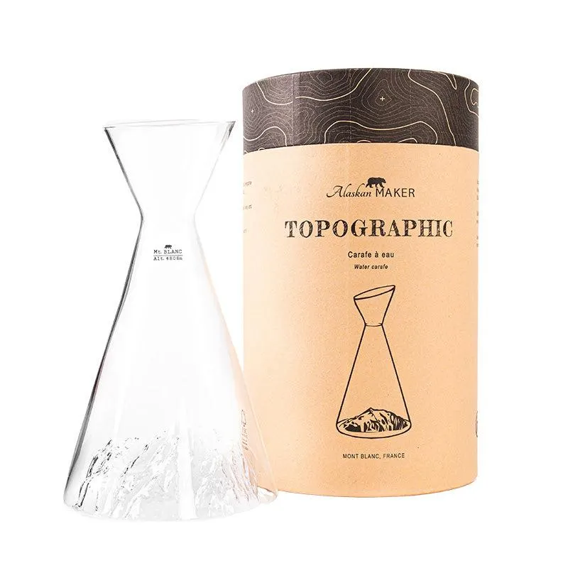 Carafe à eau Mont Blanc 1L Topographic Alaskan Maker