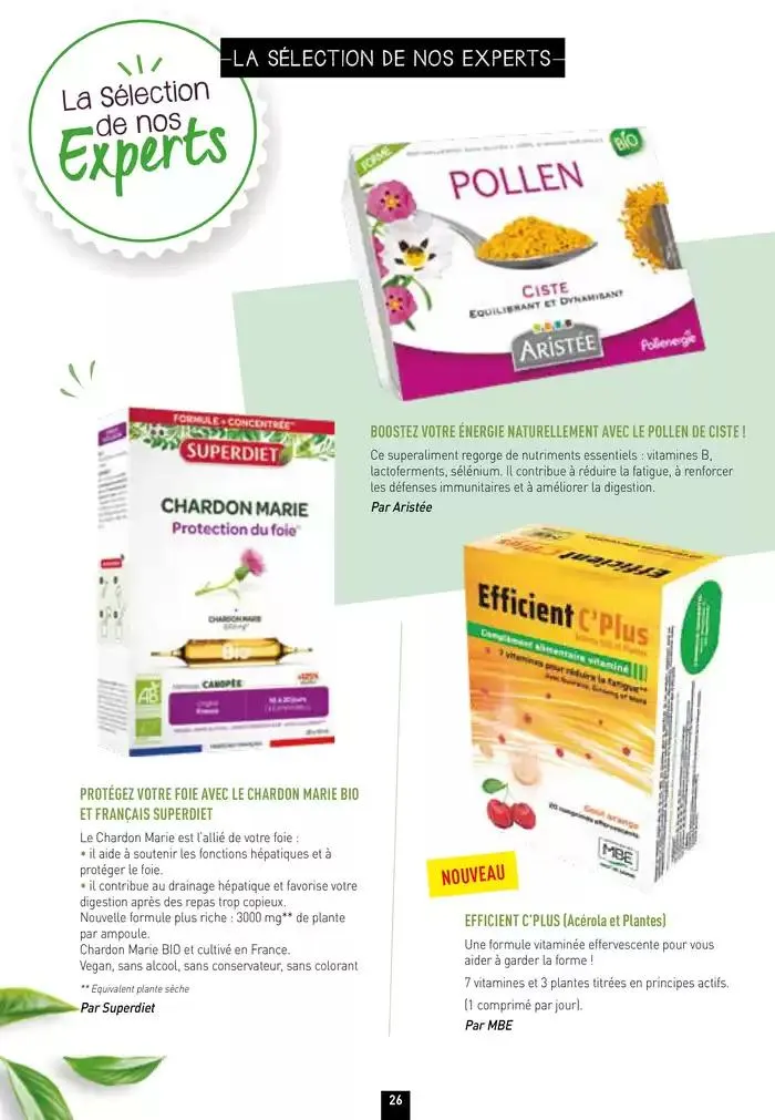 L'instant bio Hiver du 19 décembre au 31 mars 2025 - Catalogue page 26