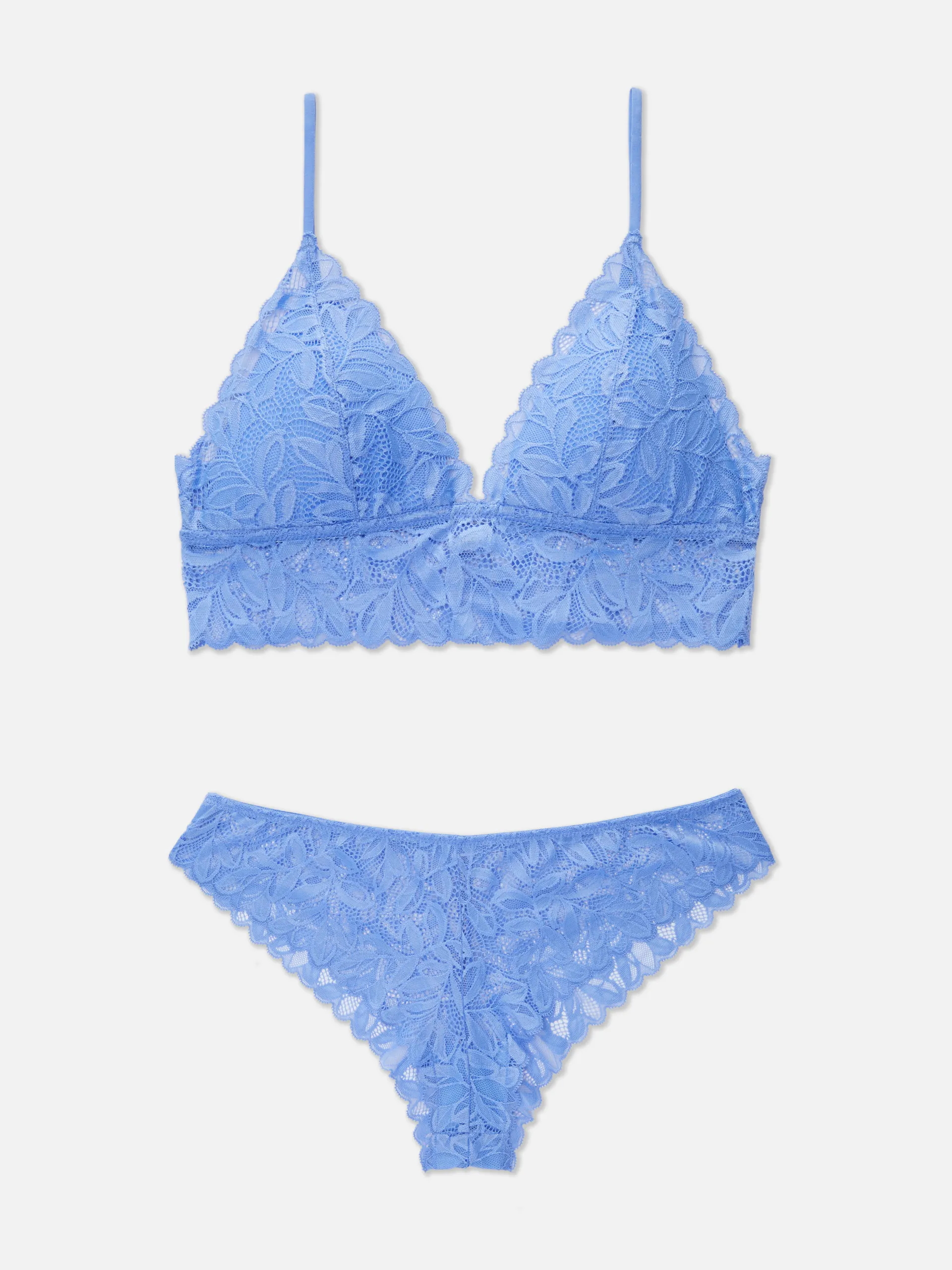 Conjunto sutiã bralette/cuecas brasileiras renda