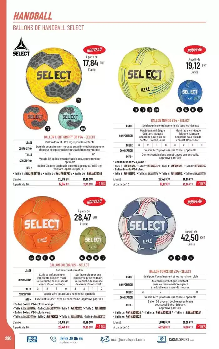 ÉQUIPEMENT SPORTIF du 6 mars au 31 décembre 2025 - Catalogue page 262