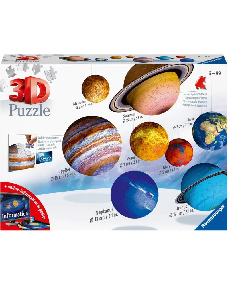 PUZZLE 3D SYSTEME SOLAIRE