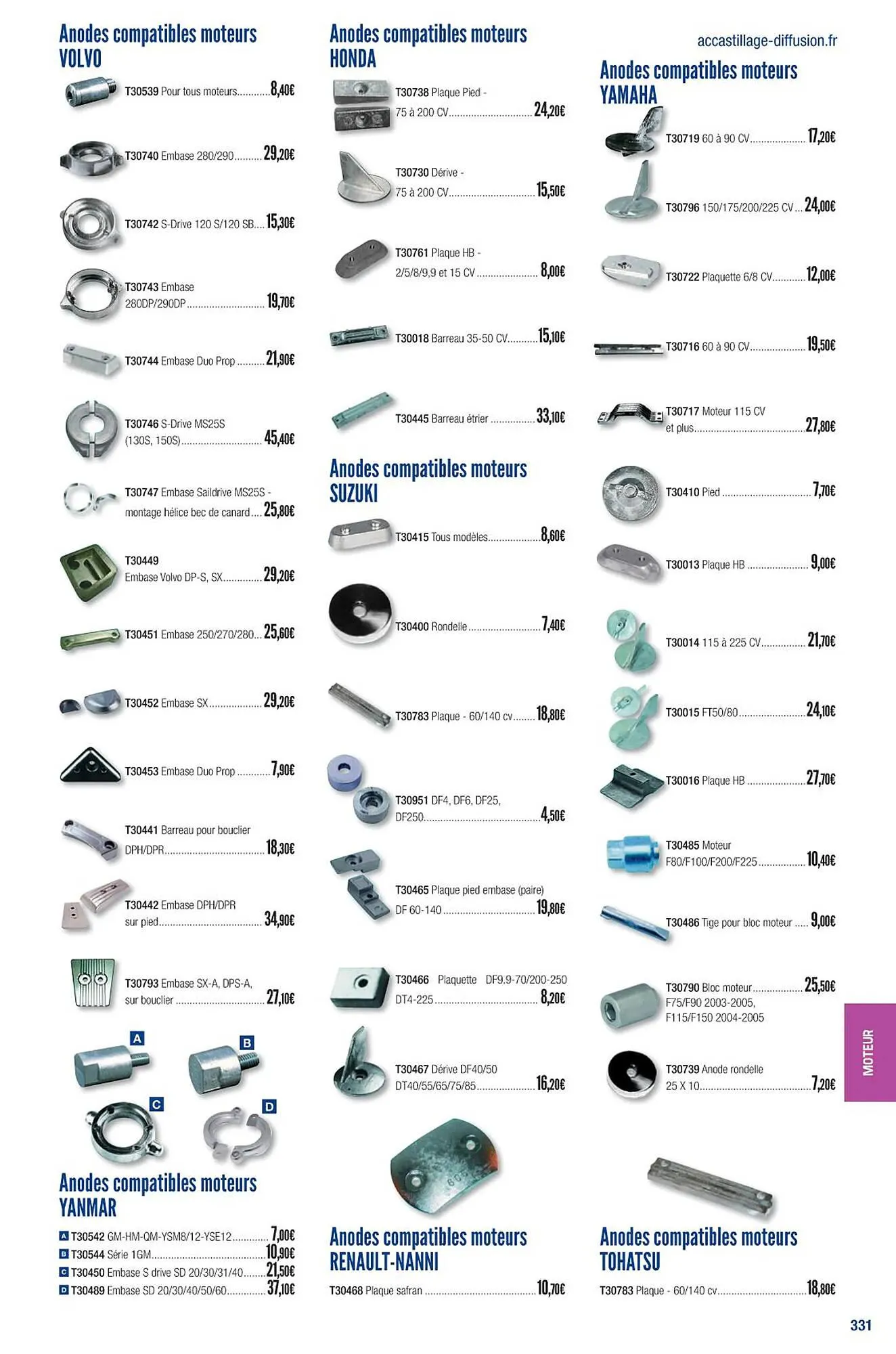 Catalogue Accastillage Diffusion du 1 mars au 31 décembre 2023 - Catalogue page 333